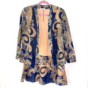 Vintage RAGE of California 60s 2 Piece Mini Dress Jacket Retro Sleeveless